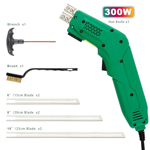 300W Air-Cooled, Electric Hot Knife - Foam Cutting Tool with Blades & Accessories Use Foam Cutter for Engraving and DIY Handmade
