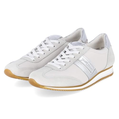 Paul Green 5453-030 Damen Sneaker Low Leder in Weiss - Gr. 36