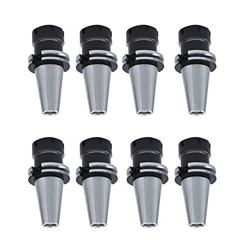 findmall CAT40-ER32 Collet Chuck 2.76 Inch Gage Length 8pcs Collet Chuck Set Fit for CNC Engraving Machine and Milling Lathe Tool