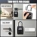 Key Lock Box Outdoor with Code, Large Key Lockbox for Keys Outside Portable Lock box for Keys, 4 Digit Combination Key Safe Storage, Waterproof Keybox Wall Mounted for Outdoor Home Garage Office