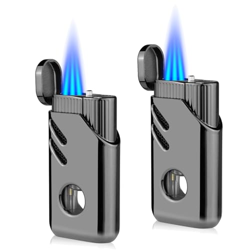 Pack de 2 Encendedores Antorcha Triple Llama Butano Recargable