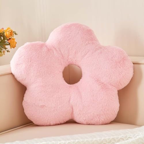 Kcvvcr Pink Flower Throw Pillows, Soft 19.6