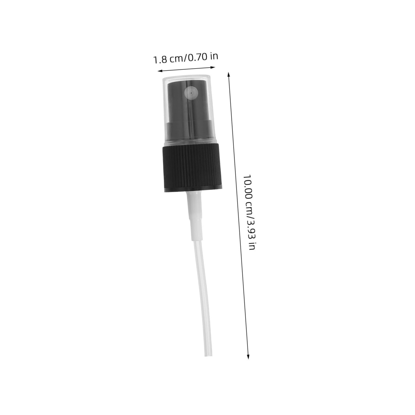 TIDTALEO Tapones para Bomba de Niebla de Perfume Negro, 20 Piezas, Accesorios Prácticos y Portátiles para Botella de Spray, Ideales para Botellas de Perfume y Uso en Bolso