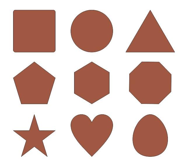 MDF INDIA MDF Cutout For Art and Craft Resin Art, Painting - (2 Set of 3 Inch 9 different shapes cutout)-image-27