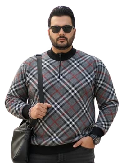 Men Solid Charcoal Winter Sweatshirt-image-34