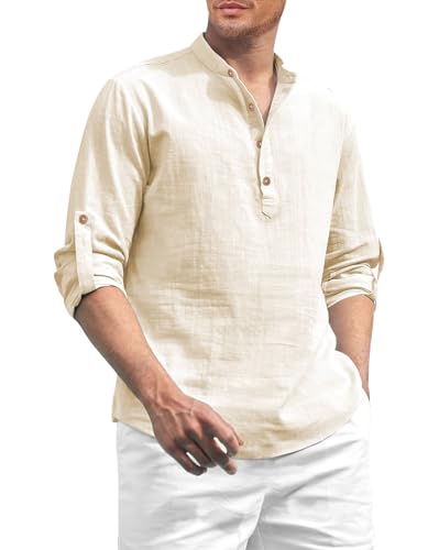 Image of Vida Loca Men Solid Cotton Blend Straight Kurta Shirt