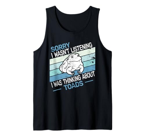 Lo siento, no estaba escuchando retro Toads vintage hombres mujeres Sapo Camiseta sin Mangas