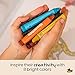 Honeysticks Jumbo Crayons (8 Pack) - Non Toxic Crayons - 100% Pure Beeswax and Food Grade Colors - 8 Bright Colors - Large, Easy to Hold and Use - Preschool Art Supplies for Toddlers/Kids 3-5, 4-8
