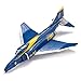 1/144 Scale United States Navy Mcdonnell Douglas F-4 Phantom II Fighter Model Alloy Model Diecast Plane Toy for Collection
