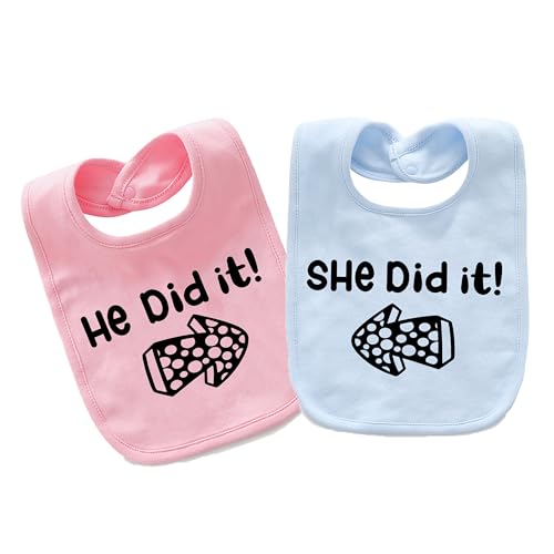 Baby Twins Bibs He Did It Newborn Baby Bibs Cute Toddler Bibs Set For Unisex Boys Girls