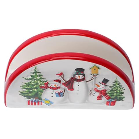 Porta Servilletas de Cerámica jojofuny Navidad Cover