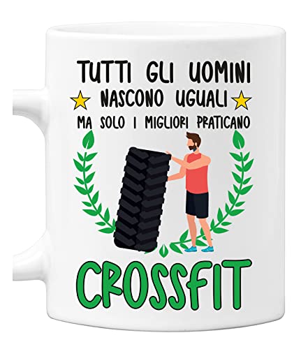 Incidiamo Tazza Crossfit Divertente Mestieri Sport Hobby Tutti Gli Uomini Nascono Uguali, ma Solo i Migliori praticano Crossfit Tazza Mug divertenti