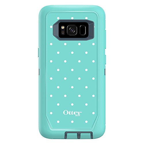 OtterBox Defender Series SCREENLESS Edition for Samsung Galaxy S8 - Retail Packaging - Mint DOT (Tempest Blue/Aqua Mint/Mint DOT)