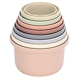 Cantidad suficiente: hay un total de 8 tazas apilables, la cantidad es lo suficientemente grande como para satisfacer sus necesidades de uso.