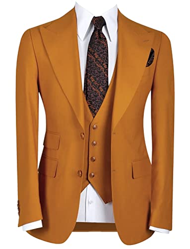 Costume homme smoking trois pièces Ulnomio veste à deux boutons vêtement de banquet habillé