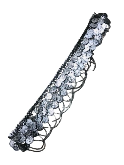 TOF Navratri Fashion Oxidised Jewellery Pom Pom Work Kamarpatta/Kamar Chain/Kamarband For Women And| Grls (TOF Multi Beads Pom Pom Kamarbandh) (Oxidised Single Line Coin Kamarbandh) (B0DCK8Y1MD) Amazon Price History, Amazon Price Tracker