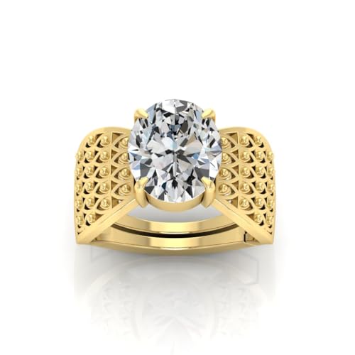Bague réglable avec certificat de laboratoire, le cadeau mixte idéal