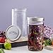 Kilner 1 Litre Fermentation Jar Set Wide Mouth Glass Jar with Silicone Valve Lid, Ceramic Weights & Recipe Booklet, Ideal for Small Batch Fermentation