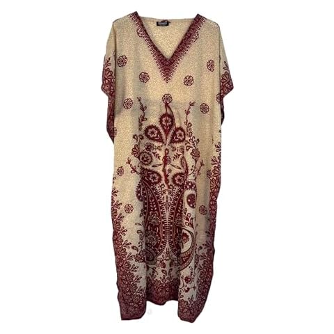 New Ladies Paisley Print Kaftan Dress Cover