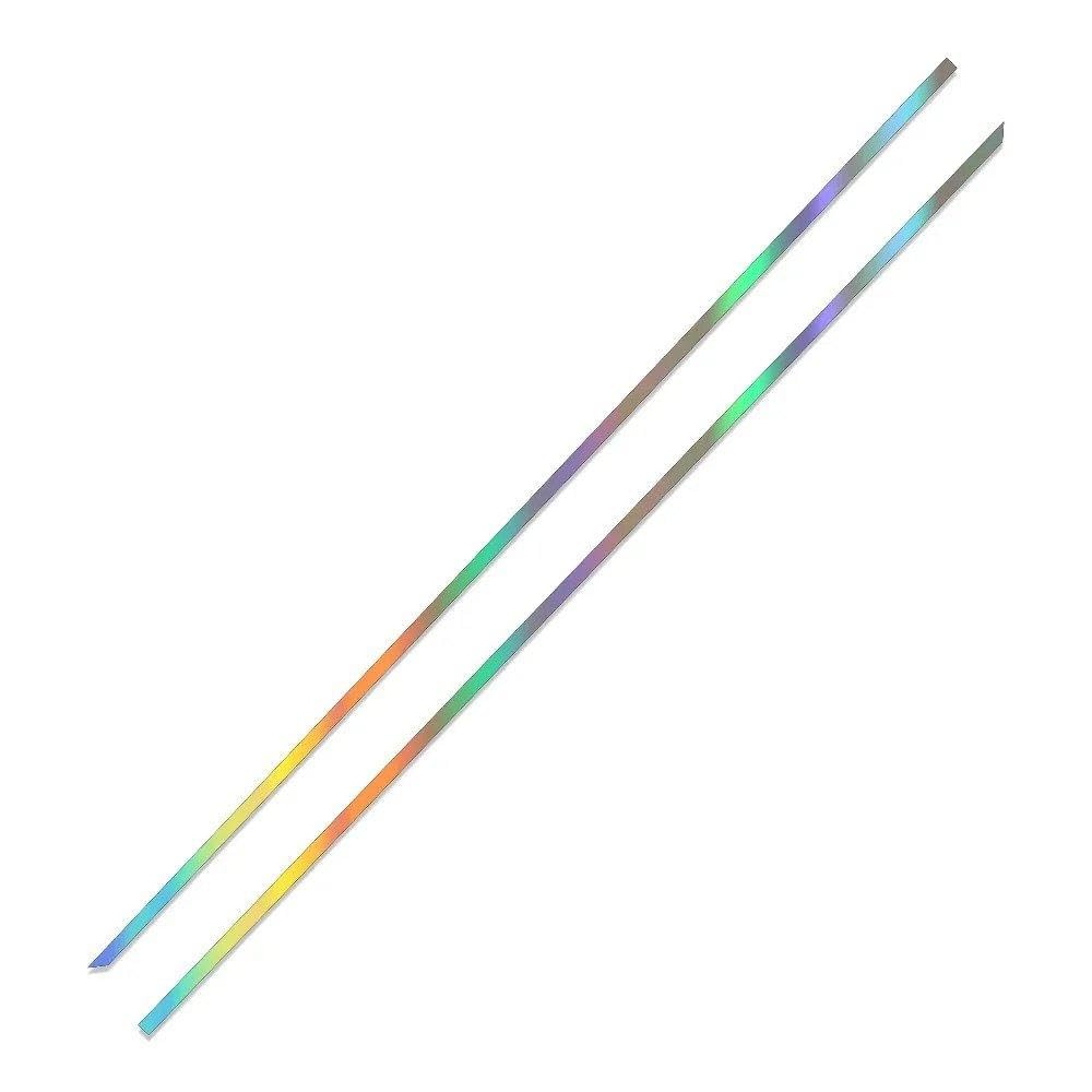 Dabhuoc Colorful Laser 2Pcs Car Door Side Skirt Sports Stickers For Golf Mk7 Mk5 Mk2 Mk6 Mk4 Mk1 Mk3(Colorful Laser)