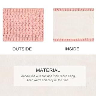 QKURT Enfants Bonnet Bonnet Foulard Gant Ensemble, Enfants Hiver Thermique Cap Cou Plus Chaud Gants d’écran tactile Doux Chaud Chapeau Echarpe Mitaine Coloré pour 5-10 ans