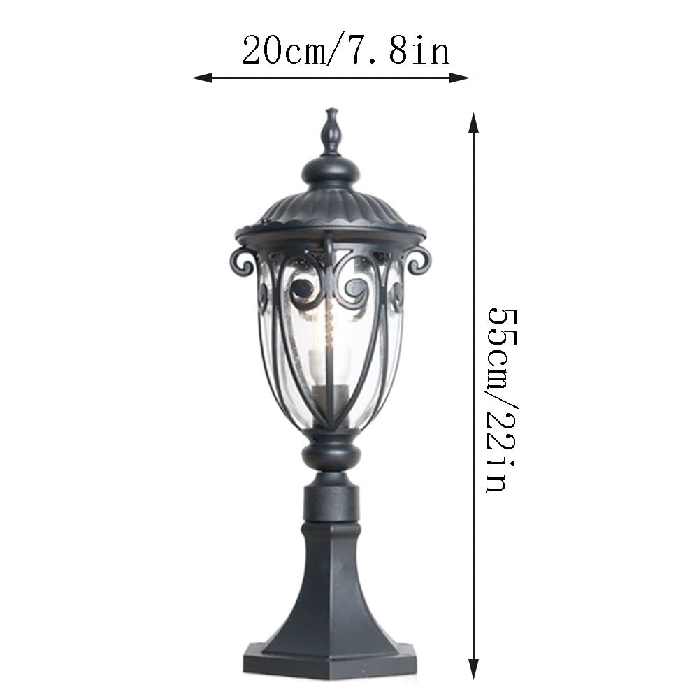 Lampy solarne, Wodoodporna Lampa Kolumnowa W Stylu Skandynawskim, Zewnętrzna LGłowica Na Balkon