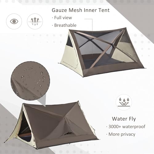 Carpa instantánea pop up 7x7ft para camping y senderismo miniatura 2