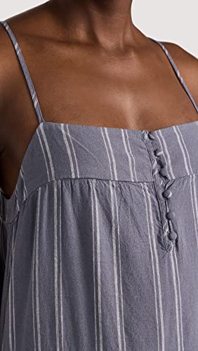 Z Supply Women's Waverly Stripe Dress, Worn Indigo, L #TOP5