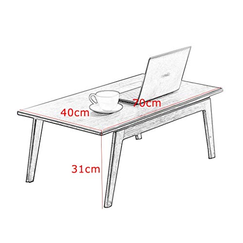 Table pliante bureau ordinateur portable table basse design bambou naturel lit