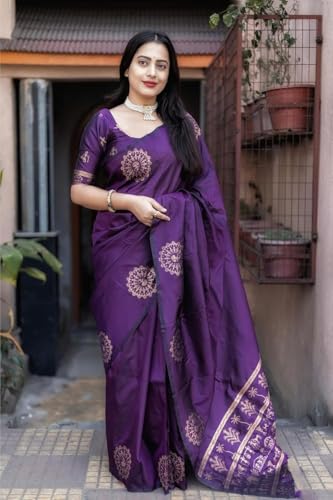 Image of Yashika Women's Art Silk Saree with Blouse Piece for Traditional Ethnic Wear Sari