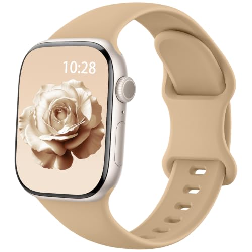 Image of Silicone Sport Band Compatible with Apple Watch Bands for Women Men | Soft Wristband 40mm 38mm 41mm 44mm 45mm 46mm 42mm 49mm, Replacement Strap for iWatch Series 11 10 9 8 7 6 5 4 3 2 1 SE Ultra