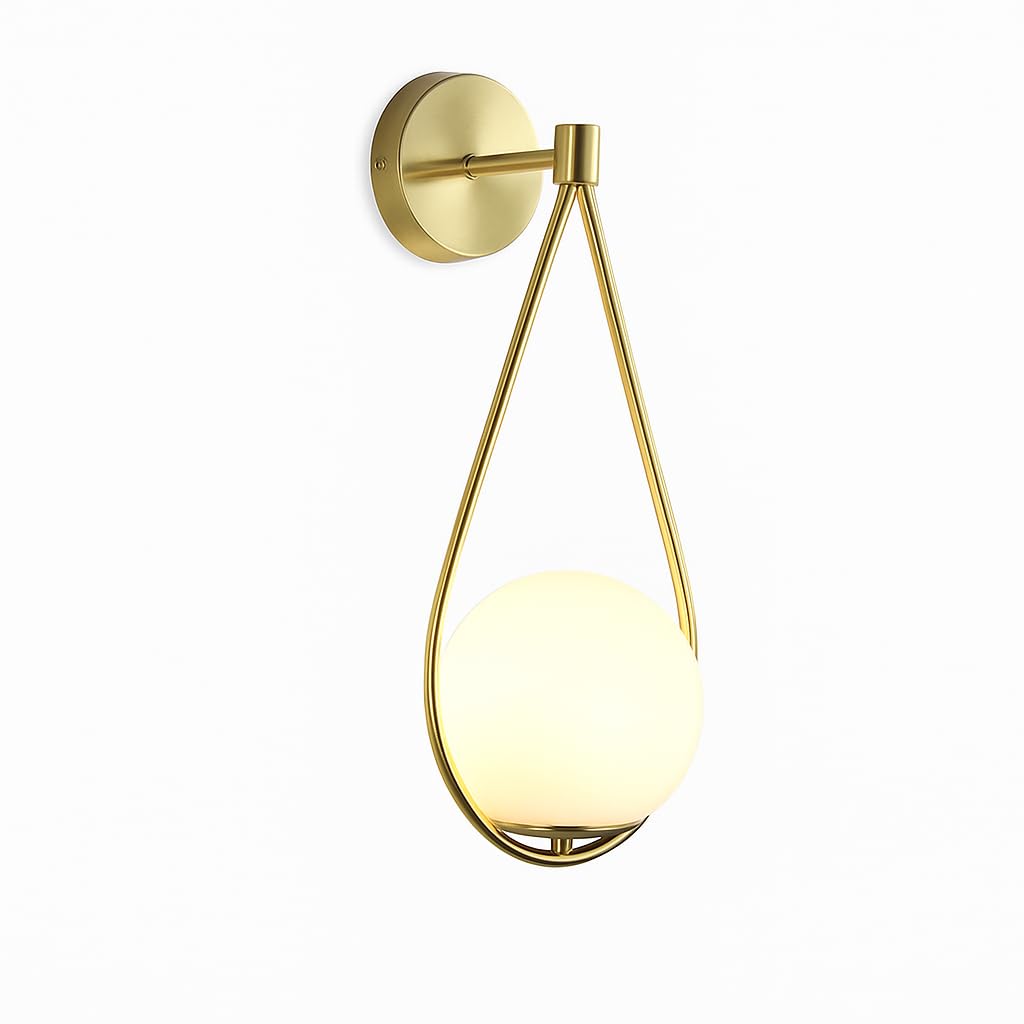 B·LED BARCELONA LED - Aplique de pared bola cristal Clara - E14