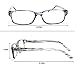 Computer Glasses Readers Reading Video Gaming Glasses of Anti Blue Light Blocking No Eye Strain and Headaches UV Light Protection Rectangle Frame by FLORIDA GLASSES® (Strength +1.00)