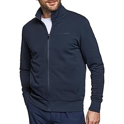 Hackett London Essential FZ Sudadera con Capucha, Azul Marino, L para Hombre