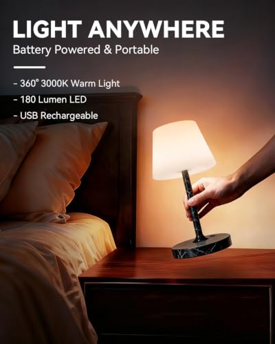 Image of SAIWEYA Outdoor Waterproof Shower Lamp, 5200mAh Rechargeable Bathroom Lamp