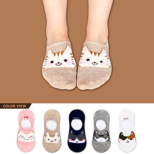 Benefeet Sox Womens Girls Cute No Show Liner Socks Non Slip Funny Patterned Low Cut Socks Novelty Cotton Loafer Footies Sock2