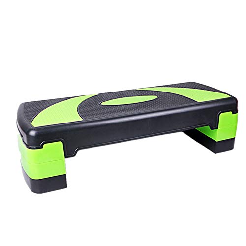 YAzNdom Paso AeróBico Plataforma Paso aeróbico Altura Ajustable Paso Plataforma Ajustable Aptitud aeróbica Paso a Paso Adecuado para Ejercicio De Gimnasio (Color : Verde, Size : 78x30x20cm)