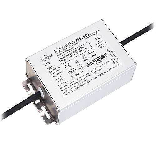 12 Volt AC to 12 Volt DC LED Driver 12V AC to 12V DC Converter Rectifier 45W 12V AC/DC Low Voltage Tranformer Landscape Light LED Driver Outdoor Power Supply for LED Strip Light RGB or single color