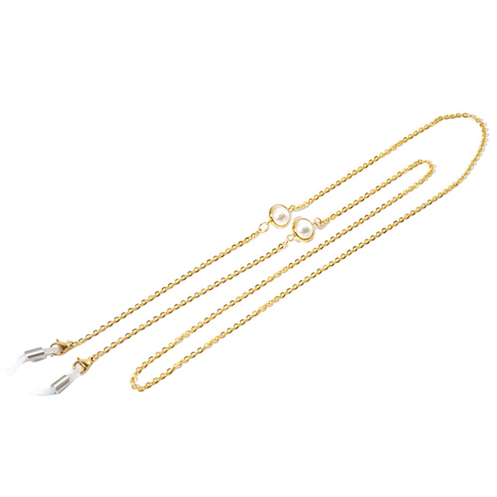 Chaînes de lunettes soleil cordon cou femme sangle support blanc