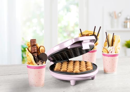 Bestron Bubble-Waffeleisen mit Antihaftbeschichtung und Backampel