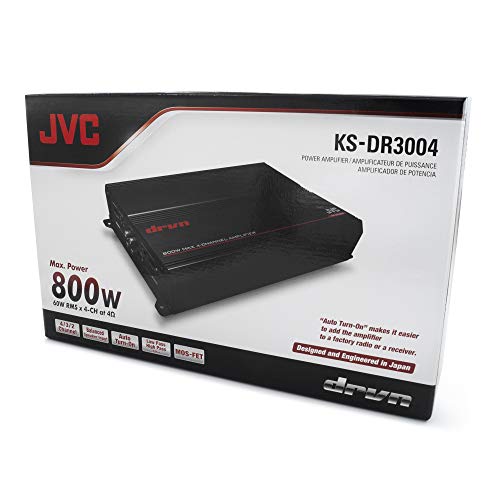 Jvc Ks-Dr3004 1000W Peak Drvn Series Class-Ab Bridgeable 4-Channel Power Amplifier #TOP6