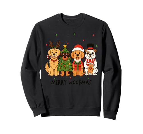 Merry Woofmas - Süße Weihnachtshunde - Hundeliebhaber - Weihnachten Sweatshirt