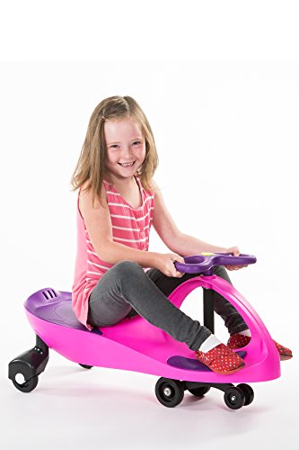 plasmacar the original by plasmart  pinkpurple  ride on toy ages 3 yrs and up no batteries gears or pedals twist turn wiggle for endless fun