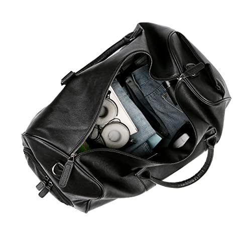 Grande bolsa de ginástica esportiva bolsa de couro pu Bolsa de viagem bolsa de viagem de fim de sema