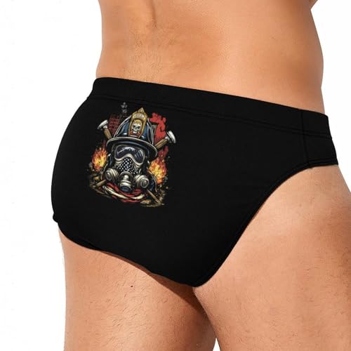 Firefighter Fireman Men's Swim Trunks Briefs Swimsuit Swimwear Bathing for Underwear Beach4