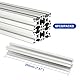 TINMAGI 6 Stück Aluprofil 30x30mm 200mm (7,87 Zoll), Konstruktionsprofil Nut 8, Aluminium Profil, Aluminiumprofil Extrusions Linearschiene, Europäische Norm Eloxierte, für 3D-Drucker