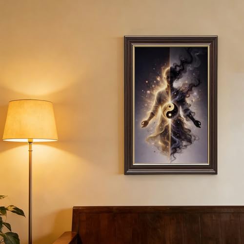 Tableau Yin-Yang pour transformer un mur vide en espace zen - 4