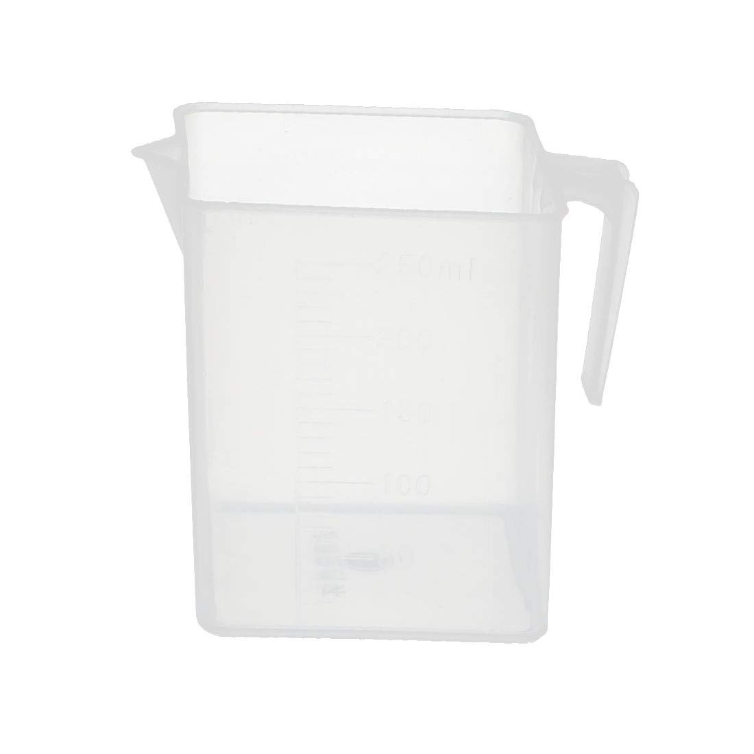 New Lon0167 Kitchen 250mL Plastic Square Measuring Cup Jug Pour Spout Container(Kitchen 250mL Kunststoff Quadrat Messbecher Krug Ausgießer Container