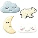 Peluche Set 4 Pièces - Ecusson thermocollant patches appliques