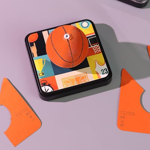 Calendrier 2025 basket bloc-notes 3D pour decoration de bureau